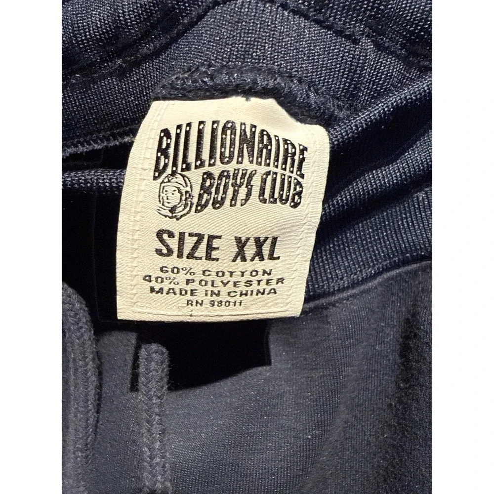 Billionaire Boys Club Navy Blue Script Logo Stripe Jogger Sweatpants Mens XL